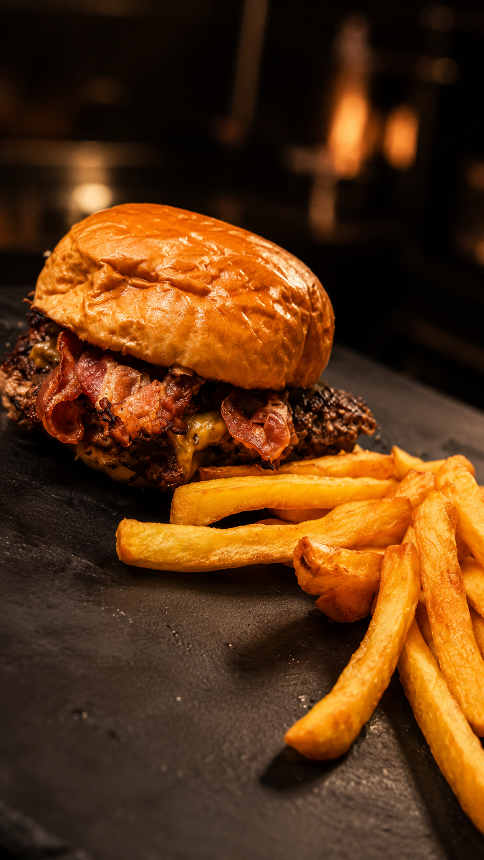 Hamburguesa con papas